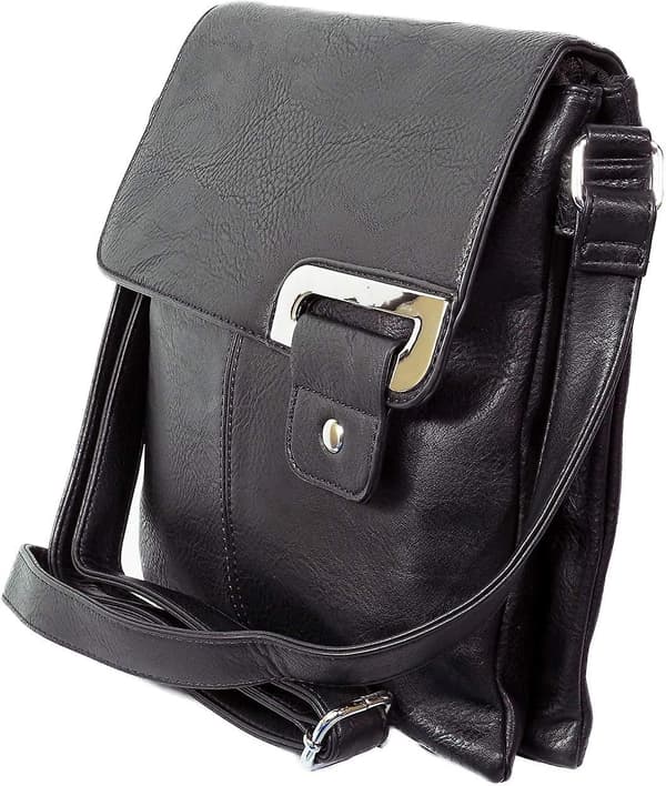 Medium Crossbody Messenger taske med flere rum til kvinder, essentiel til daglig rejse