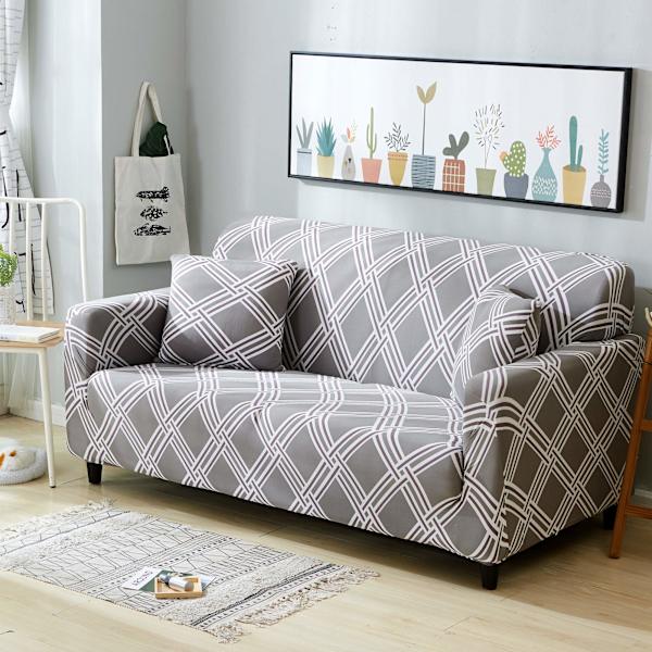 Sofa trekk, elastisk sofa trekk 2-seters sklisikkert sofa trekk