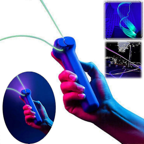 Självlysande Loop Lasso, Loop Lasso String Shooter, Repslunga Propeller