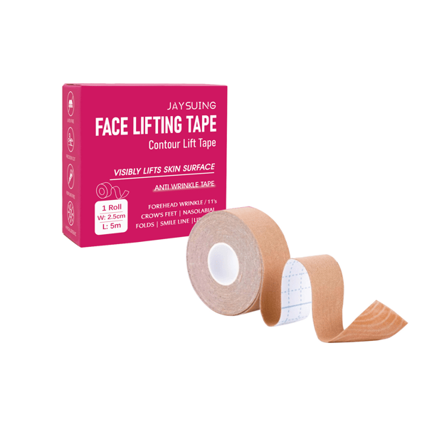 1 st/förpackning Ansiktskonturtejp - Elastisk, återfuktande och lyftande ansiktskonturtejp för haka och ansikte.
