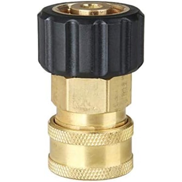 Messing M22 Han Adapter til Trykvask 1/4 (14mm (ID))