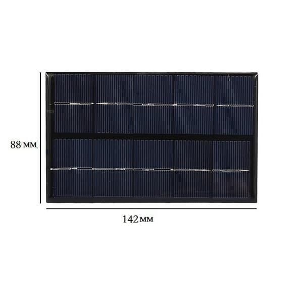 2W 5V Solcellepanel Solcelleladepanel DIY Solcellelader 88X142MM