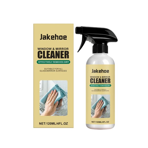 120 ml/boks Speilrengjøringsspray - Multifunksjonell, fjerner effektivt flekker og er egnet for vanlige glasspeiloverflater.
