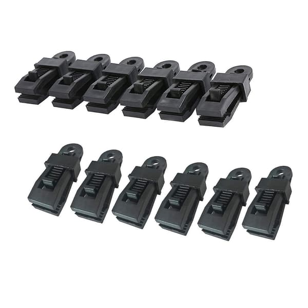 12-pack Presenningsklämmor Markisklämmor Set Fällklämmor Käktält Snäpplås