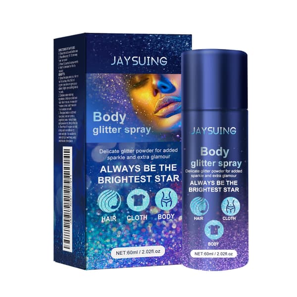 60 ml/æske Glitterspray - Feststemningsforstærker og Highlighter Spray