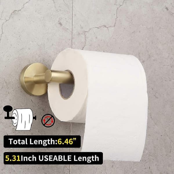 Badeværelse Toiletpapirholder SUS 304 Rustfrit Stål Mat Sort Tissue Papirrulleholder Vægmontering Gold