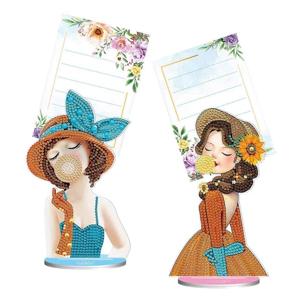 (Ny) 5D diamantmaleri Memo Clip Kreativ DIY Note Papirholder Begyndere