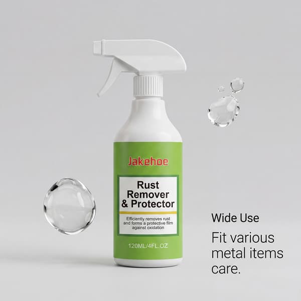 NY 120ml/boks 2-i-1 Rustfjerner Spray renser rustflekker på kjøkkenutstyr, rustfrie stålrør, og vil ikke skade malingen.