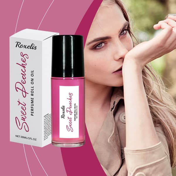 30 ml/låda Persikrosa Roll-on Parfym - Nisch Fräsch Roll-on Parfym - Lätt Fruktig Persikodoft