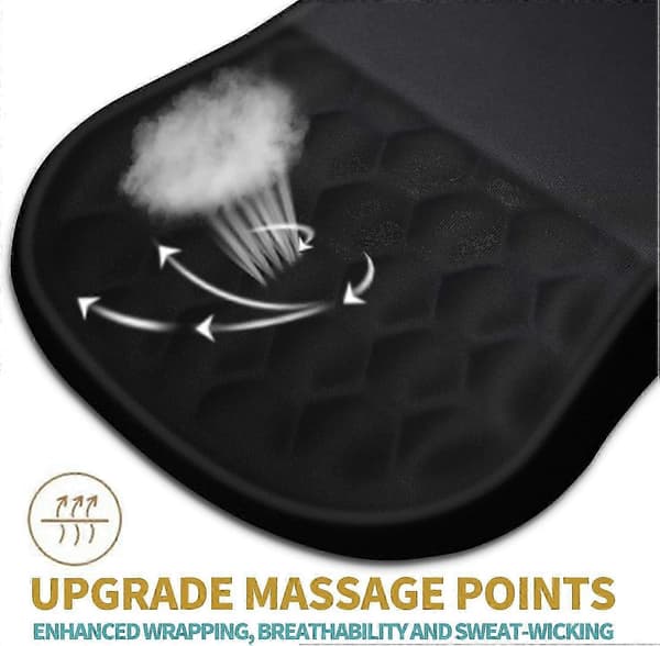Ergonomisk musmatta med handledsstöd och massagefunktion, handledsstöd för smärtlindring