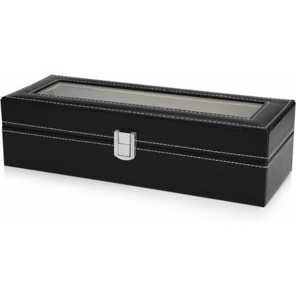 Urboks til 6 Ure Display/Boks/Opbevaringsboks (Sort)