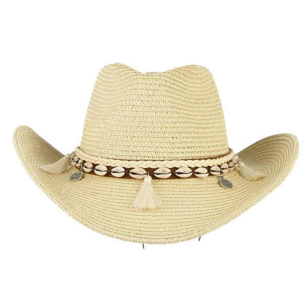 Cowboyhat, stråhat, dame solhat, sommer strandhat, westernhat, panamahat