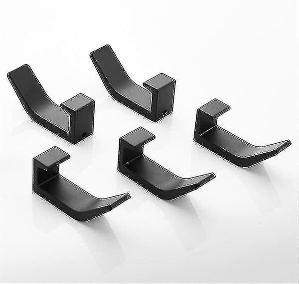 5-pack Svarta Dubbla Krokar Handdukskrok Badrum Klädkrok