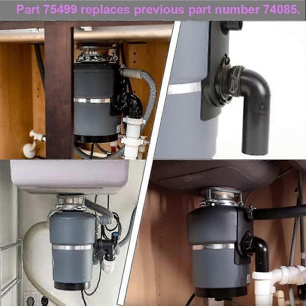 2-pack Flexkoppling 75499 Reservdelar för matavfallskvarnar Kompatibel med Insink-erator