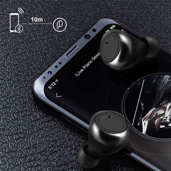 Bluetooth Høretelefoner 5.0 Trådløse Bluetooth Mini In-Ear Høretelefoner