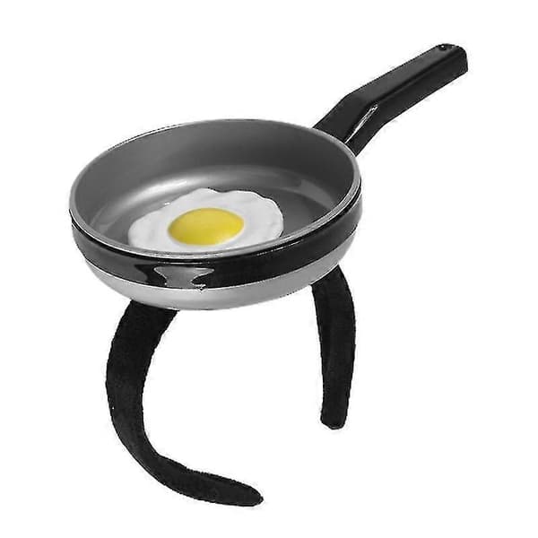(Ny) Nyhetshårbånd Stekte egg Morsomme hårbånd Festnyhetshodeplagg