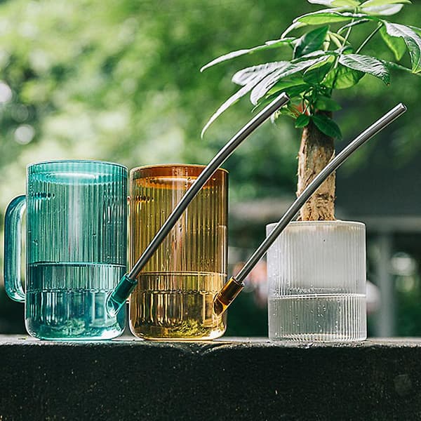 Langmunnet blomstervannerkanne, hagearbeid, rustfritt stål, for vanning av planter