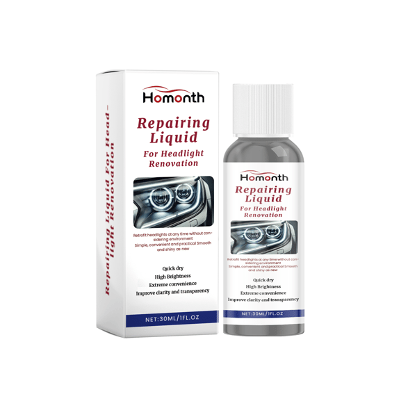 30ml/æske Forlygte Renoveringsspray - Lystransmitterende, UV-resistent, Nem at bruge, Langvarig beskyttelse