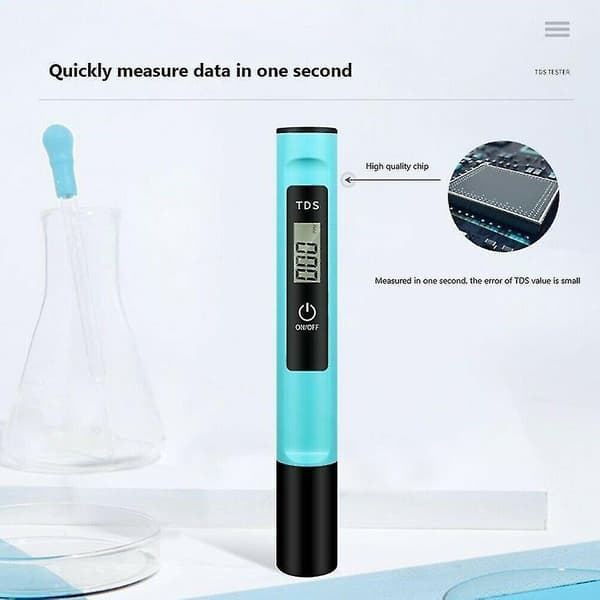 LCD Digitalt Elektrisk PH-meter Tester Lomme Hydroponisk Akvarium Vandtest Pen. (blå) (1 stk)