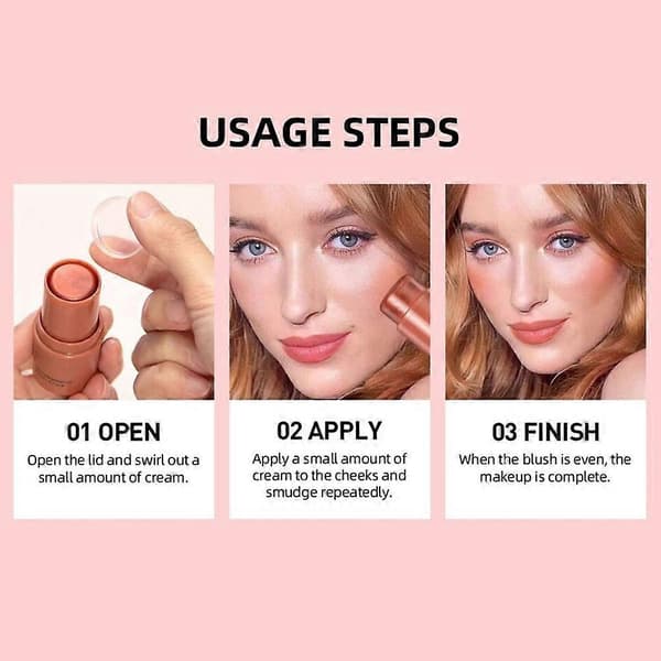 (NY) Multifunktionel makeup stick øjenskygge highlight perlepudder blush