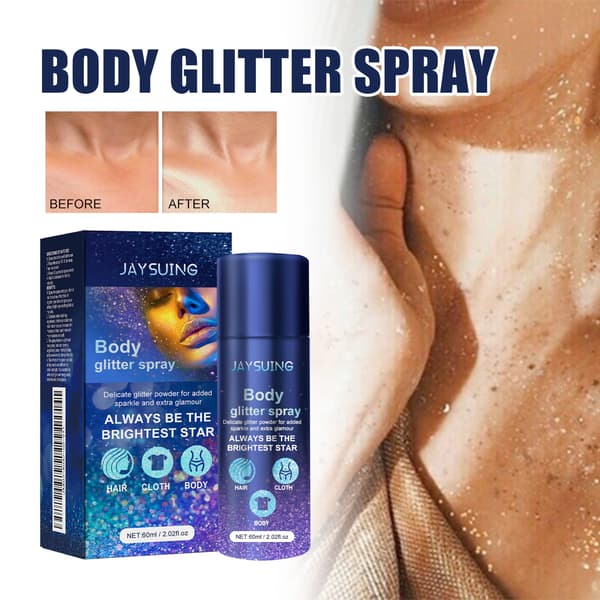 60 ml/æske Glitterspray - Feststemningsforstærker og Highlighter Spray