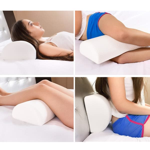 Cylindrisk benkudde, långsam återhämtning memory foam benkudde, halvcirkelformad kudde för hemmabruk D