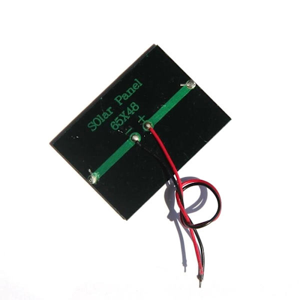 3V 0.3W solcellepanel solcellelimplate DIY solcellepanel med ledning 65*48MM
