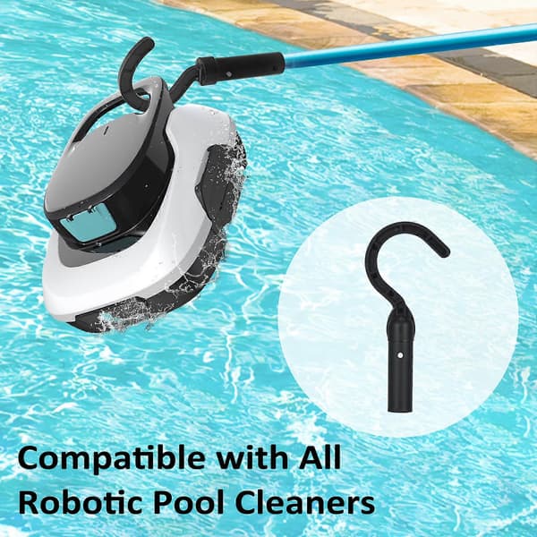 Teleskopstang til swimmingpool, trådløs robotkrog til rengøring