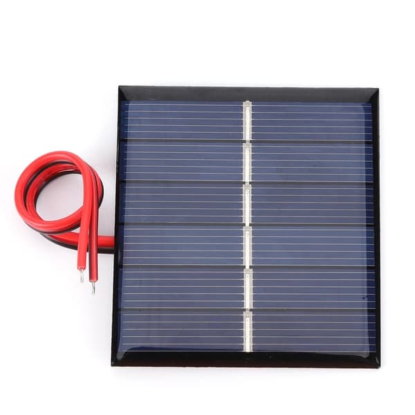 0,55W 3V solcellelimplade kan oplade 2,4V batteri med ledning 65X55MM