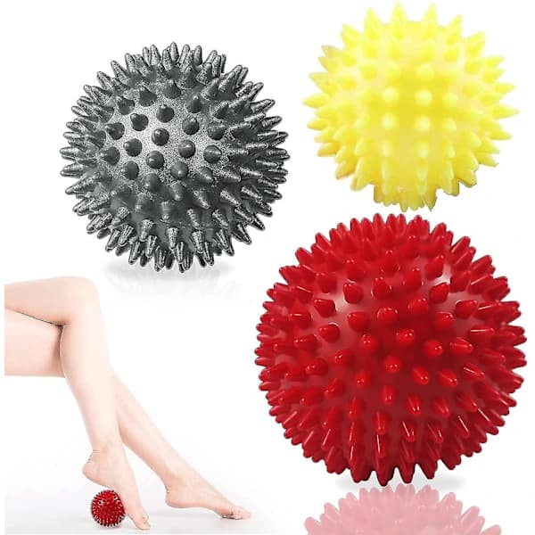 3 slitesterke pinnsvinformede massasjeballer.