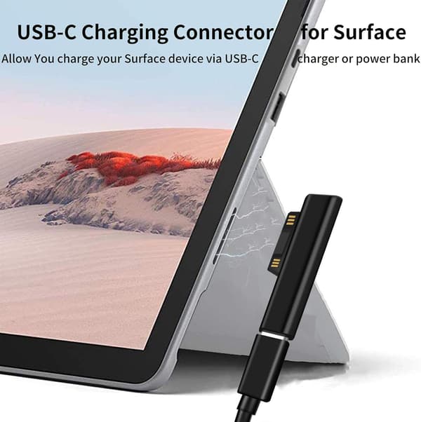 Bærbar Surface Connect til USB Type C Adapter til Surface Pro 7 6 5. generation 4 3 Laptop 15V PD Opladning