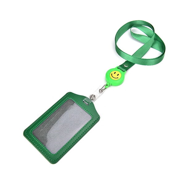 ID-namnkortshållare Badge Infällbar rulle Recoil ID Badge Lany green
