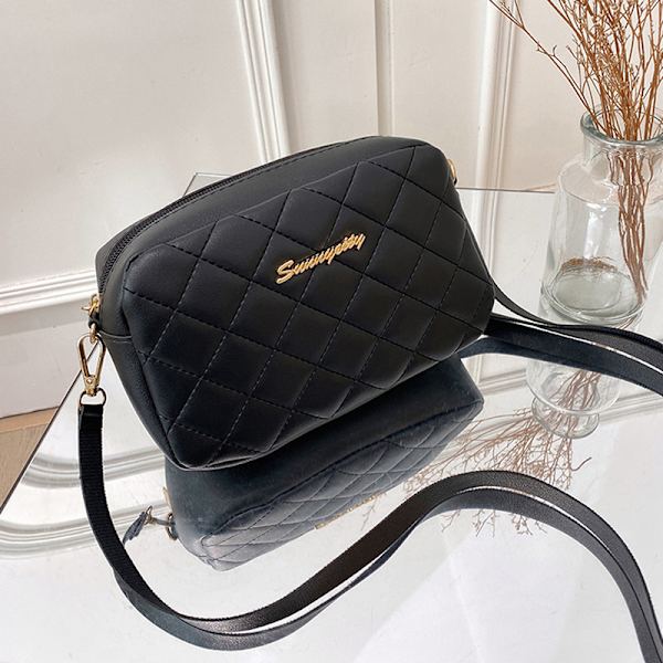 Mode Casual Crossbody-väskor för damer Lyxiga tofs Black