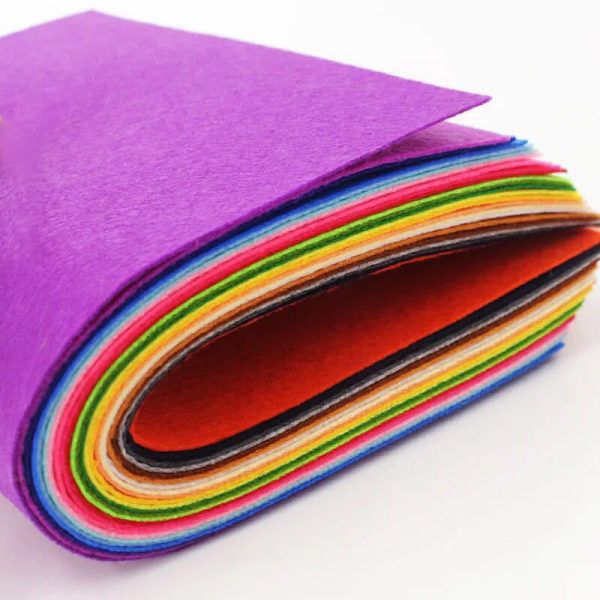 Nonwoven filttyg 10x10cm Patchwork tygpaket för barn Sc 40Pcs