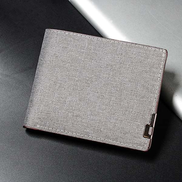 Denim Plånböcker Plånböcker Herr Dam Inlägg Business Foldable Cowhid Gray
