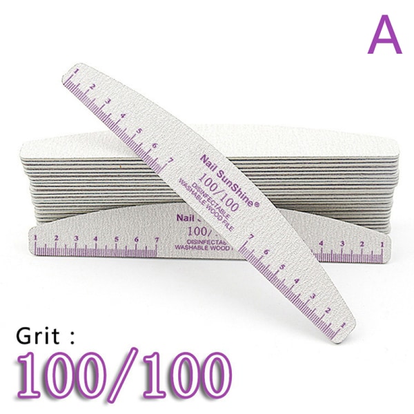 10 st Multi Grit trä nagelfilar tjockt trä sandpapper A:100/100