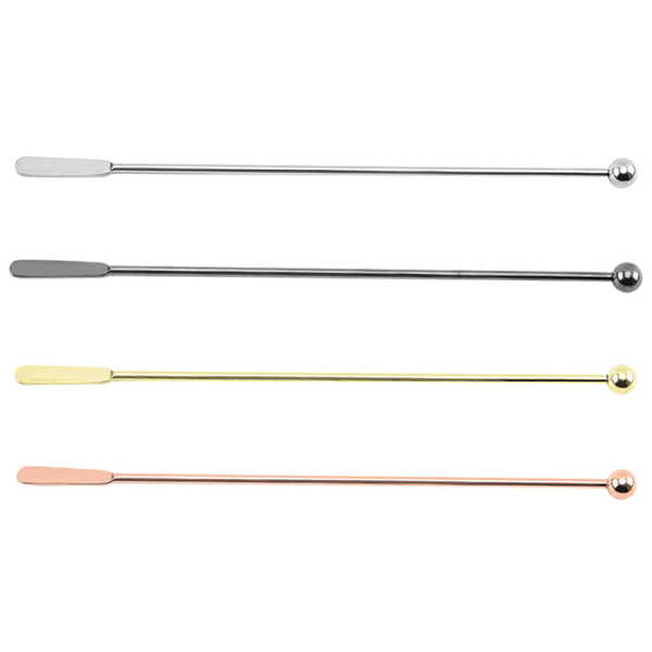 Rostfritt stål Cocktail Drink Stirring Sticks Återanvändbar Bartend Silver