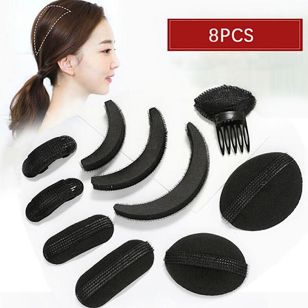 8 Styck/ Set Hår Fluffigt Svamp Hår Bas Styling Insert Verktyg Hår 02