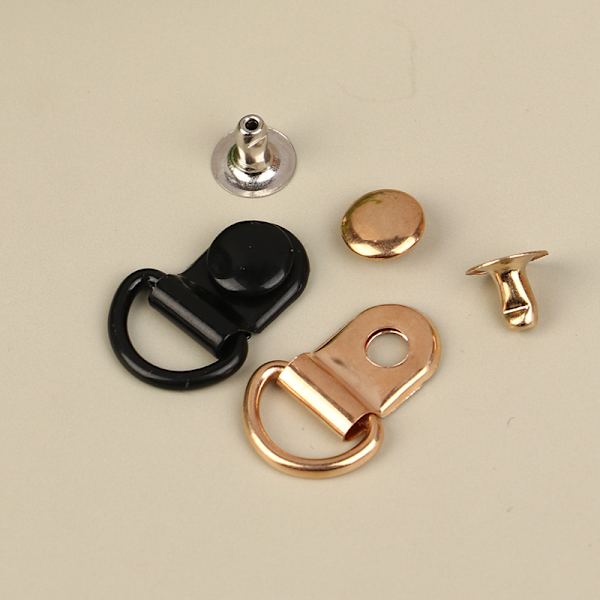 10 set D-ringspänne för reparationsväskor Vandringsklätterskor DIY matte black
