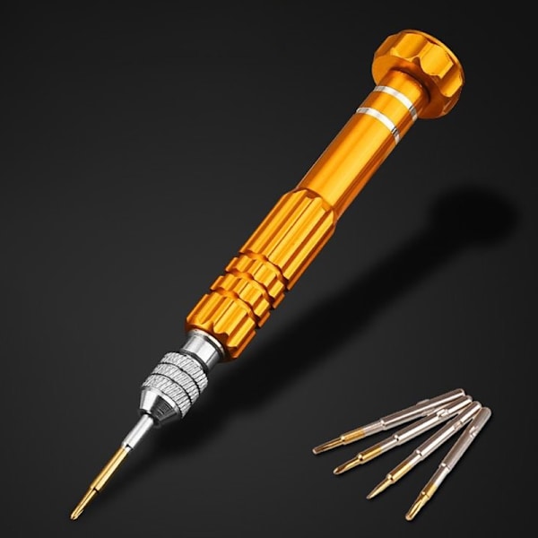 1st watch Reparation Reparationsverktyg Skruvar Remover Hand Tool Kit golden