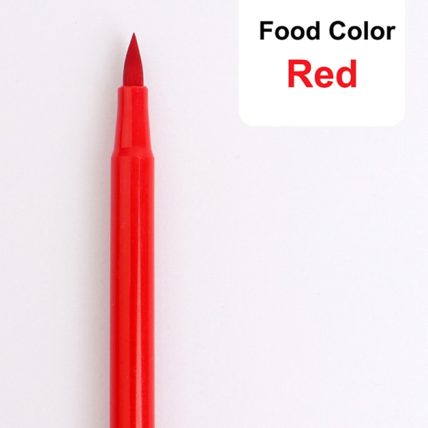 Ätbara bläckmarkörer Pigment Penna Pensel Färgpenna För Ritning Red