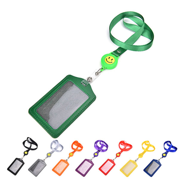ID-namnkortshållare Badge Infällbar rulle Recoil ID Badge Lany black