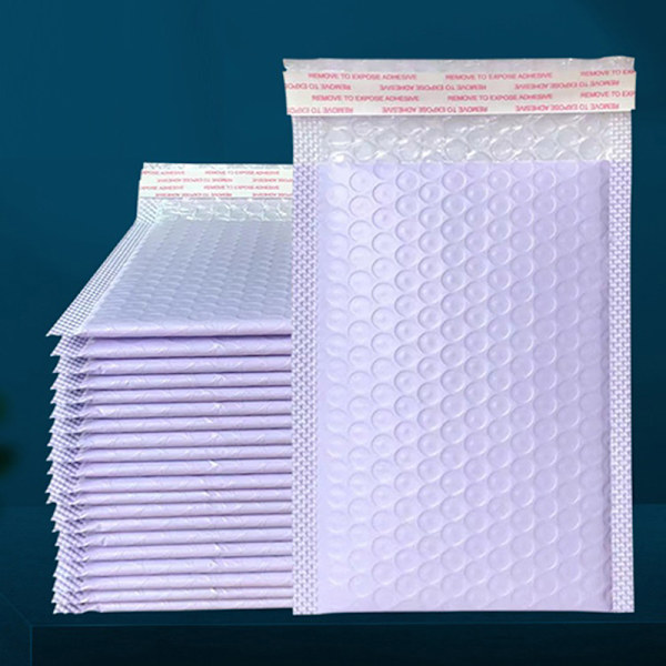 10st 13*18cm Lila Bubble Mailers Frakt Utskick Vadderad väska
