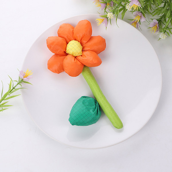 1 st Solros bomullstyg konst corsage DIY dekorativt bagage a Orange