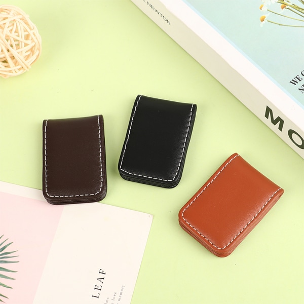 Money Clip Plånbok Smal Herr Dam Vintage Stark Magnet Money Cl Brown