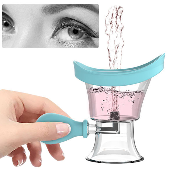 1 Styck Extrusion Silikon Ögonsköljkoppar Ögonrengöring Compact Eye Blue