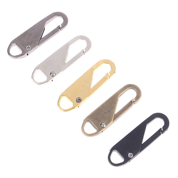 5st Universal Dragkedja Avtagbar Metall Dragkedja Head Slide 3(Gold)