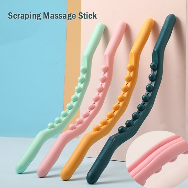 Massageapparat för Kroppsskrapande Massage Stick Back Massager Tool Poi