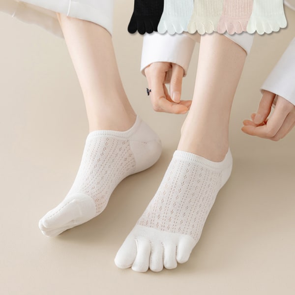 5 Finger Boat Sox Kvinnor Toe Boat Socks Mode Andas Summe A3