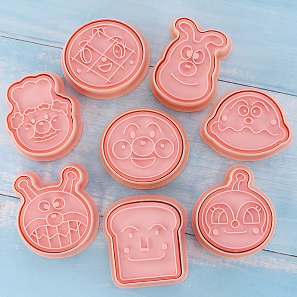 Anpanman 8 delar Set Form Cookie ters Fondant ter Plastic Cook